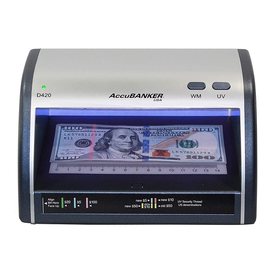 AccuBANKER LED420 User Manual