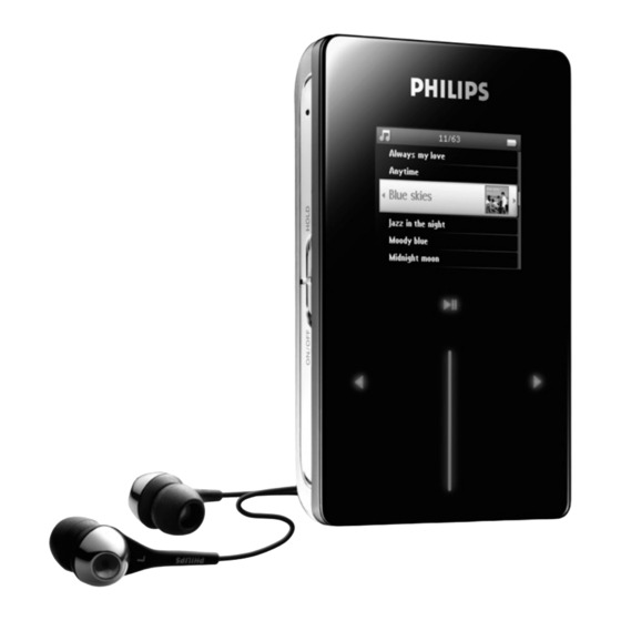 Philips GoGear HDD6320/00 Manuals