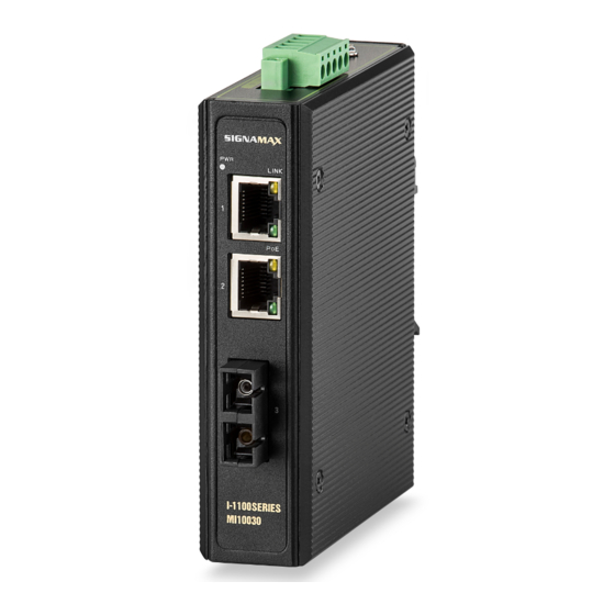 SignaMax I-1100 Series Quick Start Manual