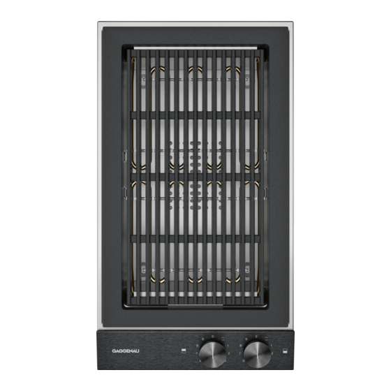Gaggenau VR230120 User Manual And Installation Instructions