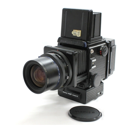 Mamiya RZ67 Instruction Manual