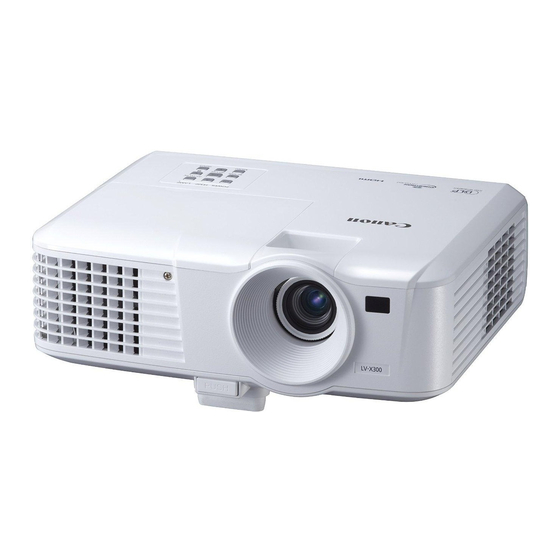 Canon LV-X300 User Manual