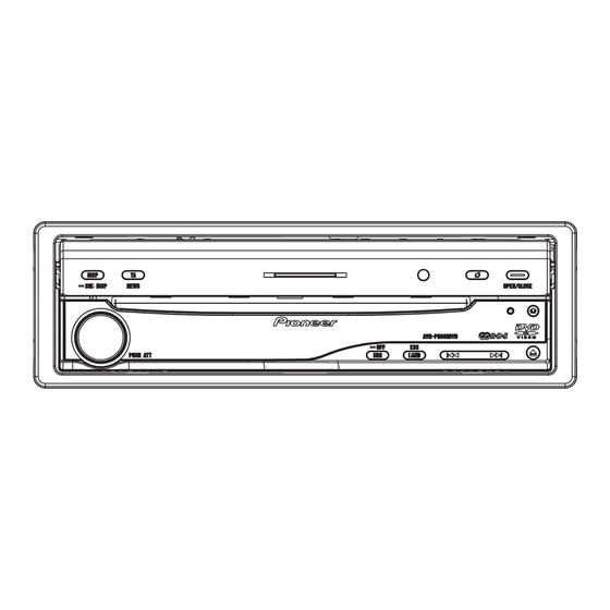 Pioneer AVH-P5900DVD/XN/UC Service Manual