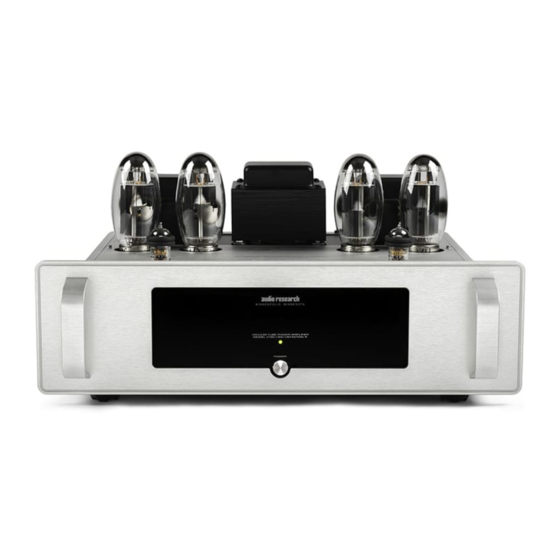 Audio Research VT80 User Manual