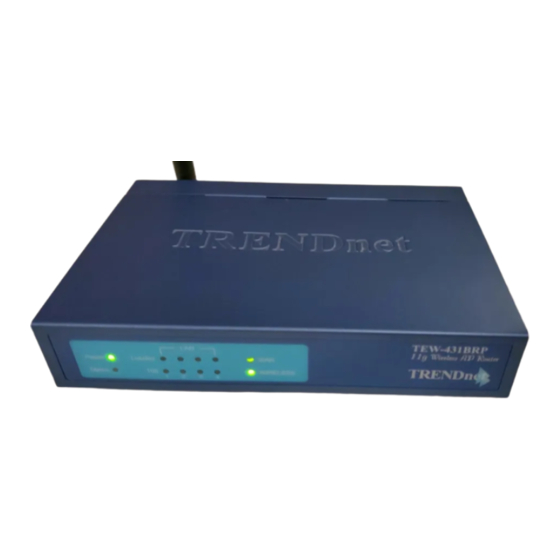 TRENDware TEW-431BRP Manual