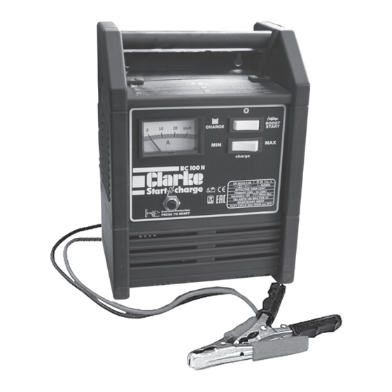 Clarke Start-N-Charge BC100C Operating & Maintenance Instructions