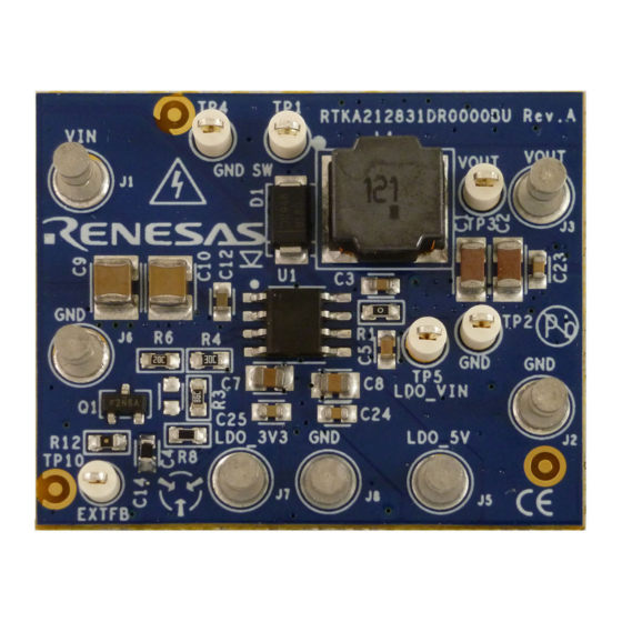 Renesas RTKA212831DR0000BU Manuals
