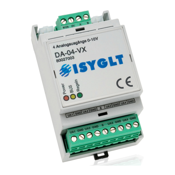 ISYGLT DA-04-VX Technical Data/Instruction Manual