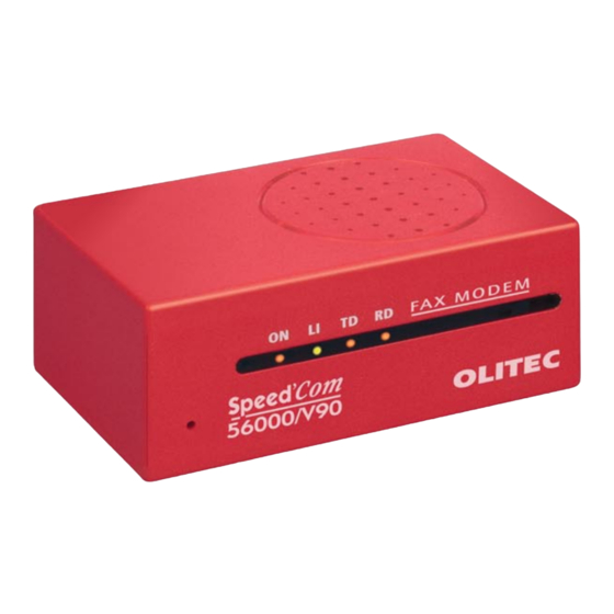 Olitec Speed'Com 56000 User Manual