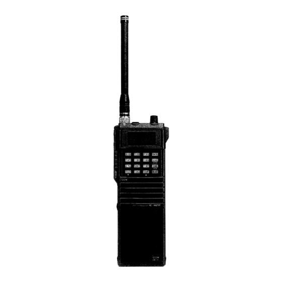 Icom IC-H21T Instruction Manual