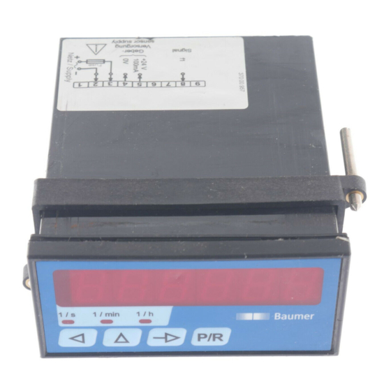 Baumer TA200 Operating Instructions Manual