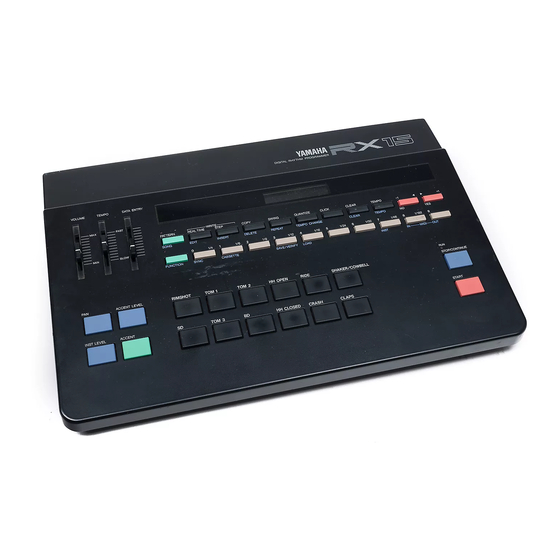 Yamaha RX-15 Supplementary Manual