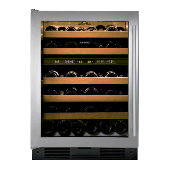 Sub-Zero Wine Storage Use & Care Manual