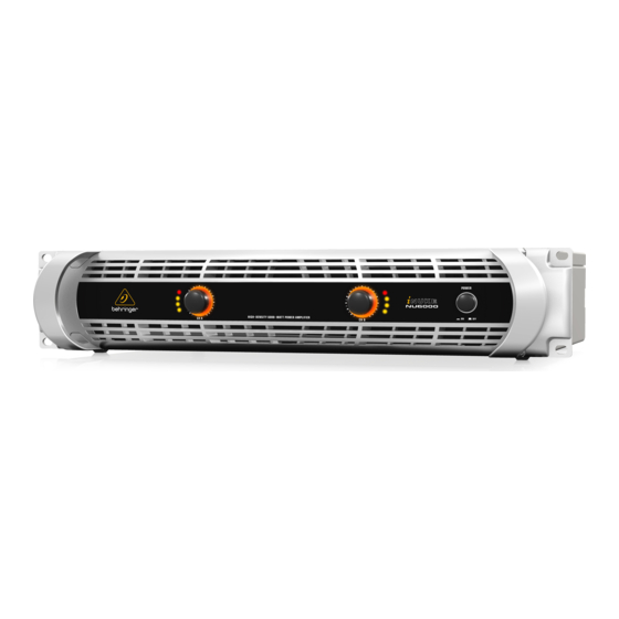 Behringer iNUKE NU6000 Quick Start Manual