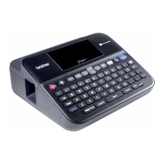 Brother p-touch d600 User Manual