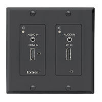 Extron electronics DTP T DWP 4K D Series Setup Manual