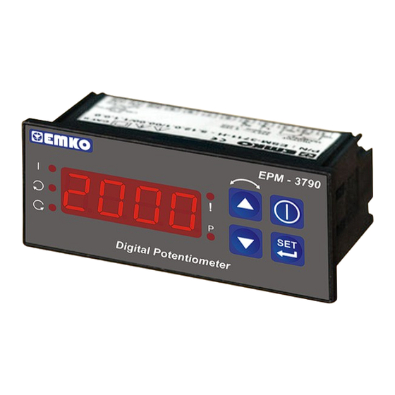 EMKO RS PRO EPM-3790 Instruction Manual