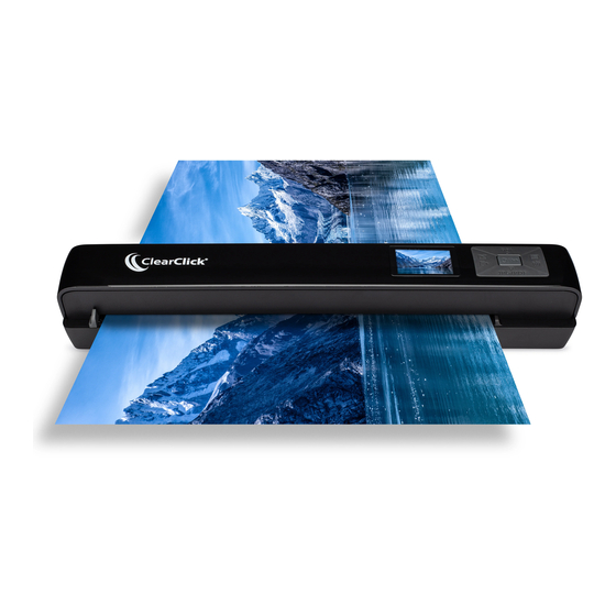 ClearClick PORTABLE PHOTO & DOCUMENT SCANNER Quick Start Manual & User Manual