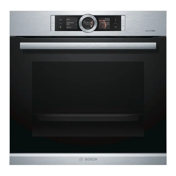 Bosch HBG856X 1B Series Electric Oven Manuals