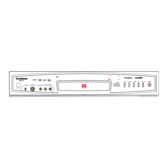 Goodmans GHDD177DVDR User Manual