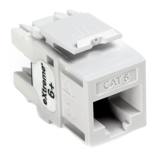 Leviton eXtreme 6+ Connector 61110-Rx6 Specifications
