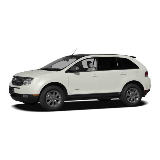 Lincoln MKX 2007 Owner's Manual