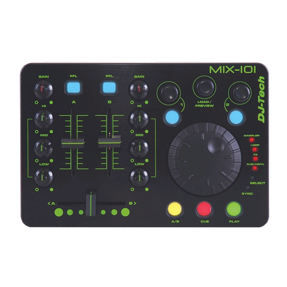 DJ-Tech MIX-101 User Manual