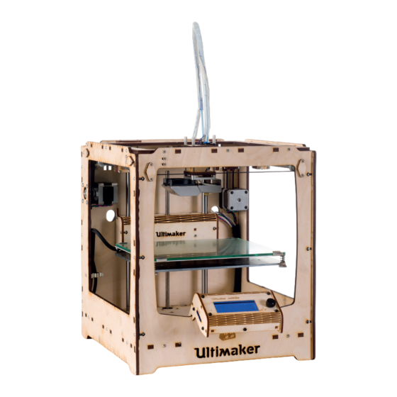 Ultimaker Original+ Assembly Instructions Manual