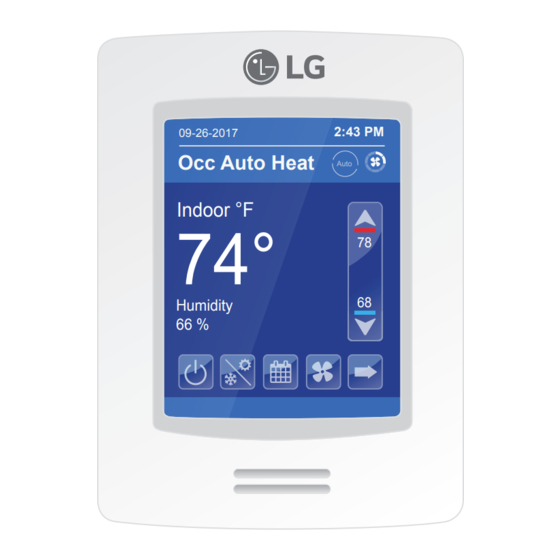 LG MultiSITE CRC1 Series User Interface Manual