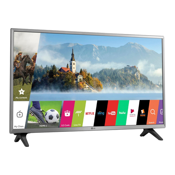 LG 32LJ550M Easy Setup Manual