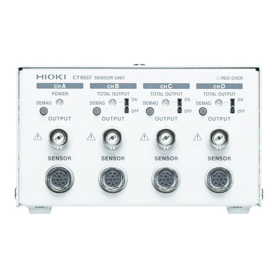 Hioki CT9555 Instruction Manual