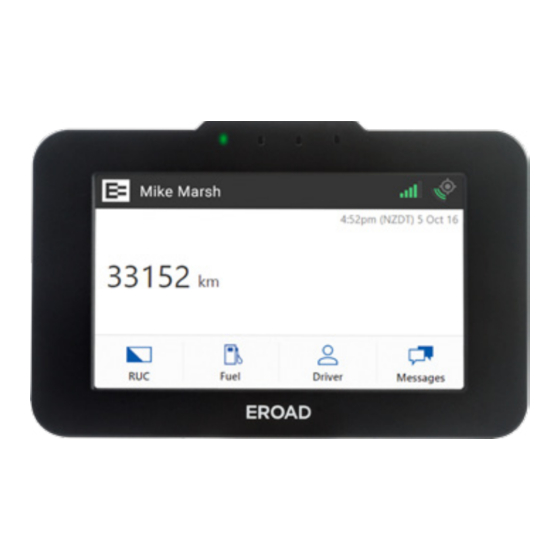 EROAD Ehubo2 Driver Manual