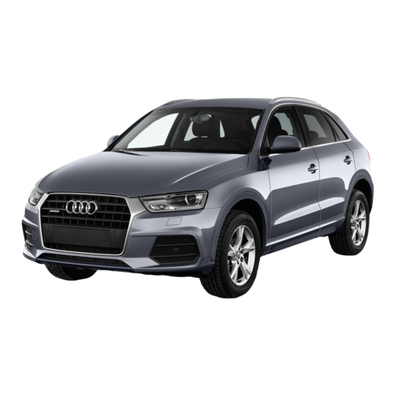 Audi Q3 2016 Manual