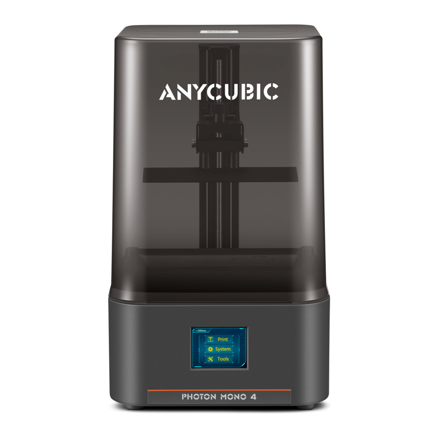 Anycubic Photon Mono 4 Manual