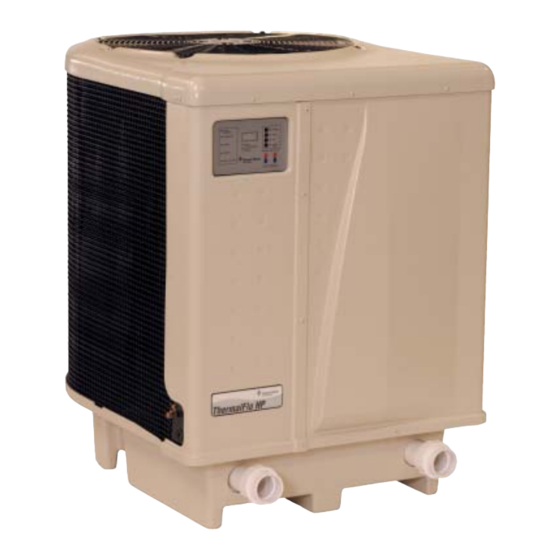 Pentair ThermalFlo Heat Pump Contol Panel Addendum Addendum Manual
