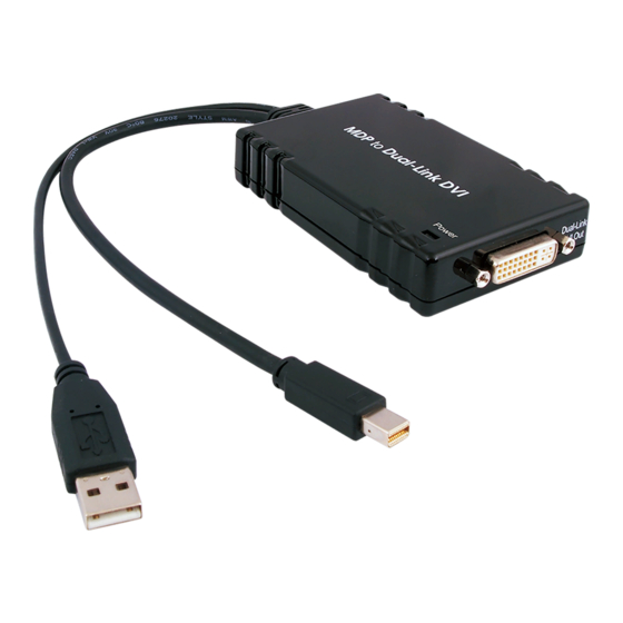 Cypress CMDP-DL2DVI Manuals