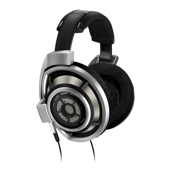 Sennheiser HD 800 Instruction Manual
