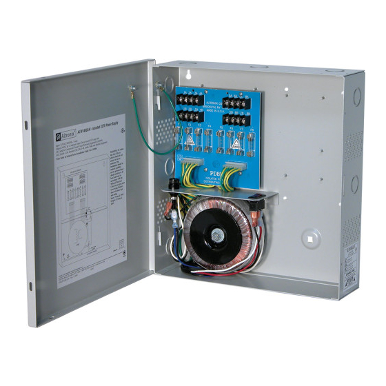 Altronix ALTV248Hi220 Installation Manual