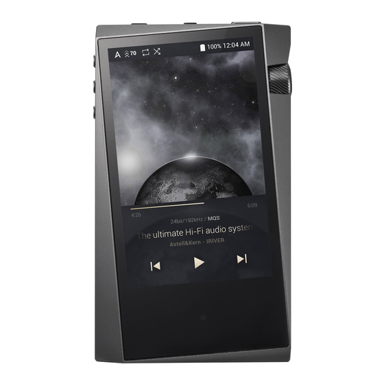 Astell & Kern SR15 Manuals