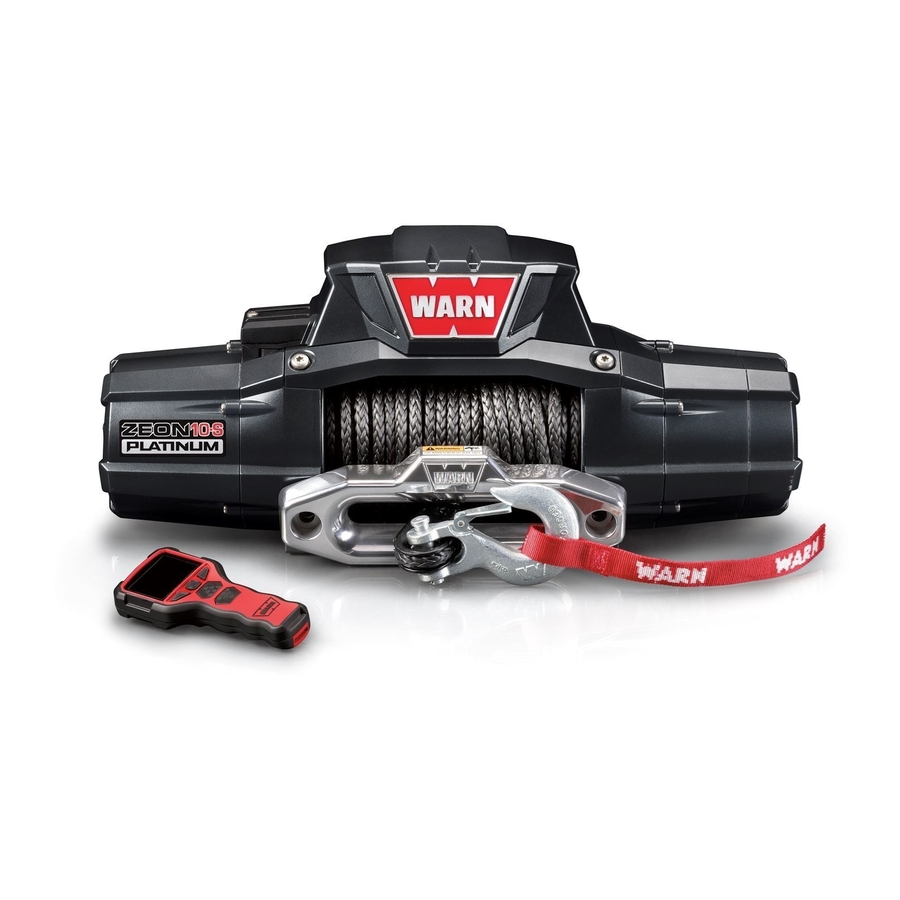 Warn ZEON Installation And Operator's Manual