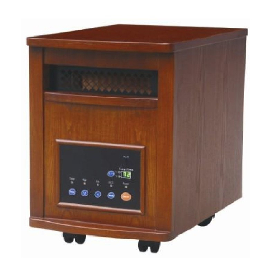Homegear Deluxe Wooden Cabinet Heater Owner's Manual
