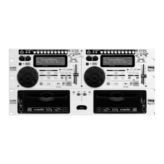 Stageline CD-400PRO Instruction Manual