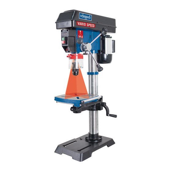 Scheppach Vario Speed DP18VARIO Translation Of The Original Operating Manual