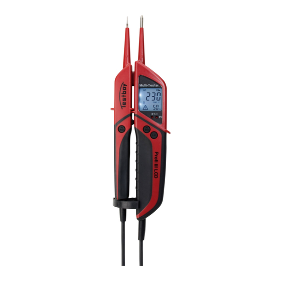 Testboy Profi III LED Operating Instructions Manual