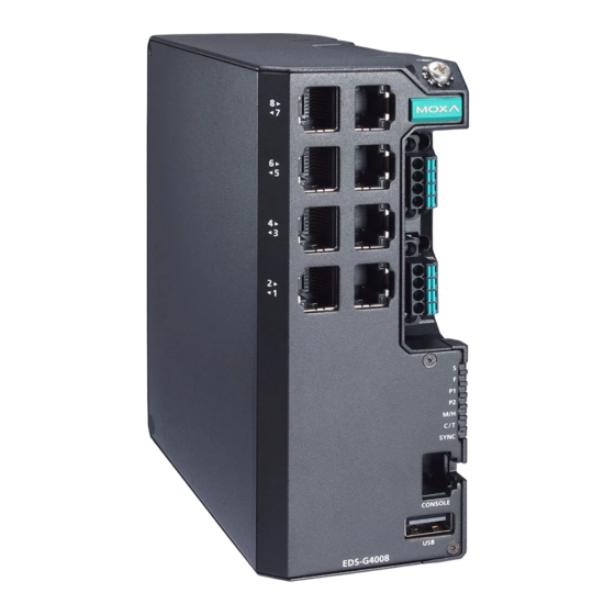 Moxa Technologies EDS-G4008 Series Quick Installation Manual