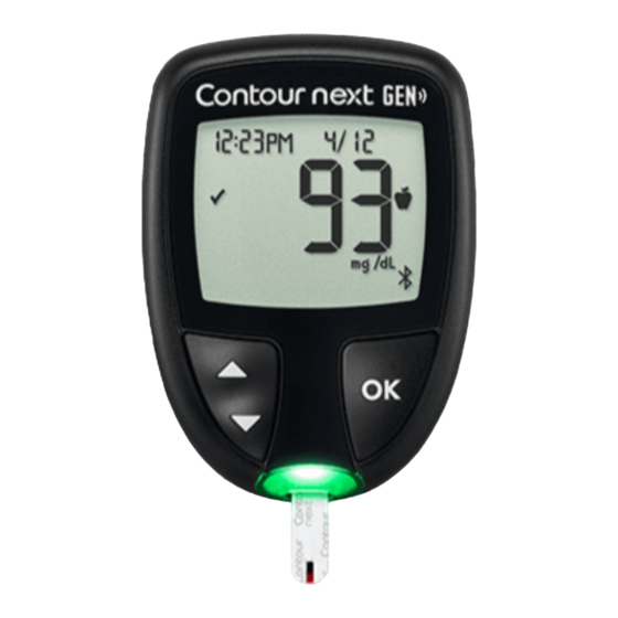 Contour Next GEN 9658 Glucose Monitoring Manuals