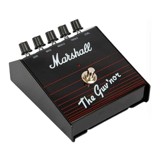 Marshall Amplification GUV'NOR Manual