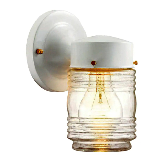 User Manuals: HAMPTON BAY 252-550 Exterior Wall Lantern
