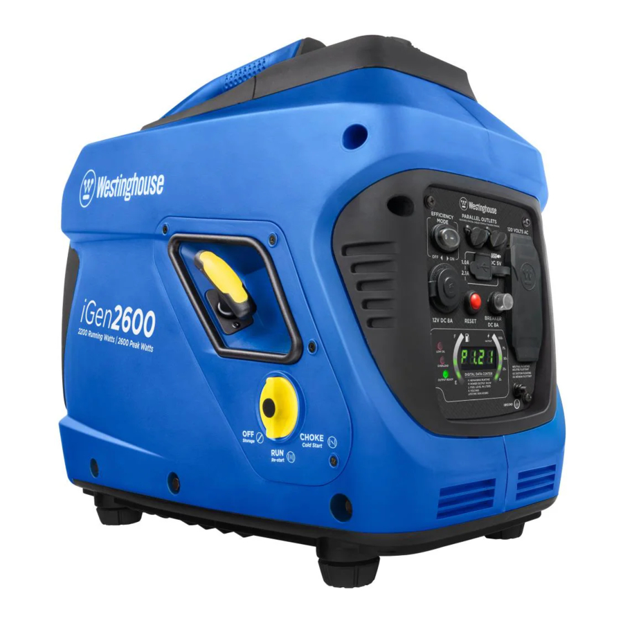Westinghouse iGen2300, iGen2600 - Inverter Generator Manual