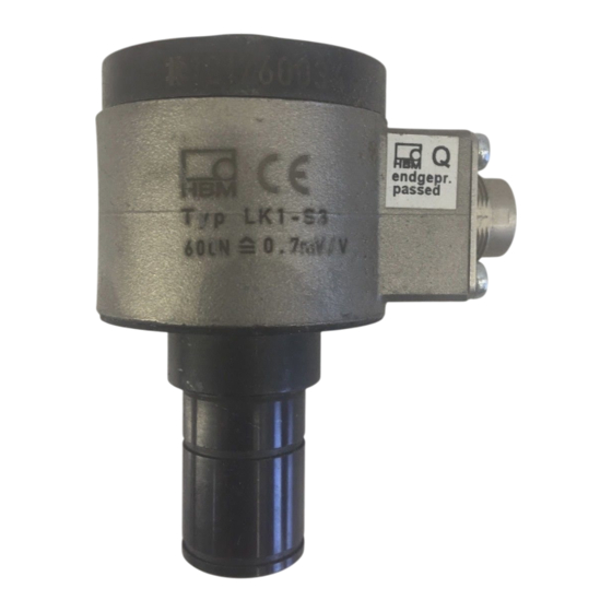 HBK K-LK1/600N-WH Mounting Instructions